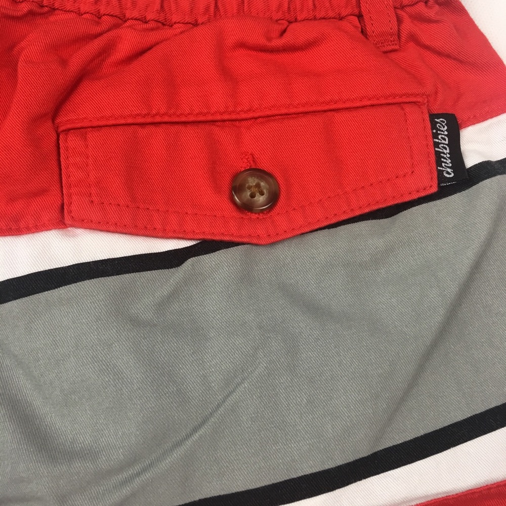 Chubbies Mens Red Stripe Shorts Medium Large - Picture 6 of 7